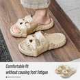 thumbnail image 6 of HOYUFEI Skull Slide Sandals for Women Men Anti-Slip Cushioned Slippers EVA Thick Soft Slides Open Toe Slide on Indoor Outdoor Beach Pool Sandals Khaki, 6 of 7