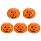 thumbnail image 1 of 1 juego/5 globos inflables de látex con diseño de calabaza para fiesta de Halloween, 1 of 7