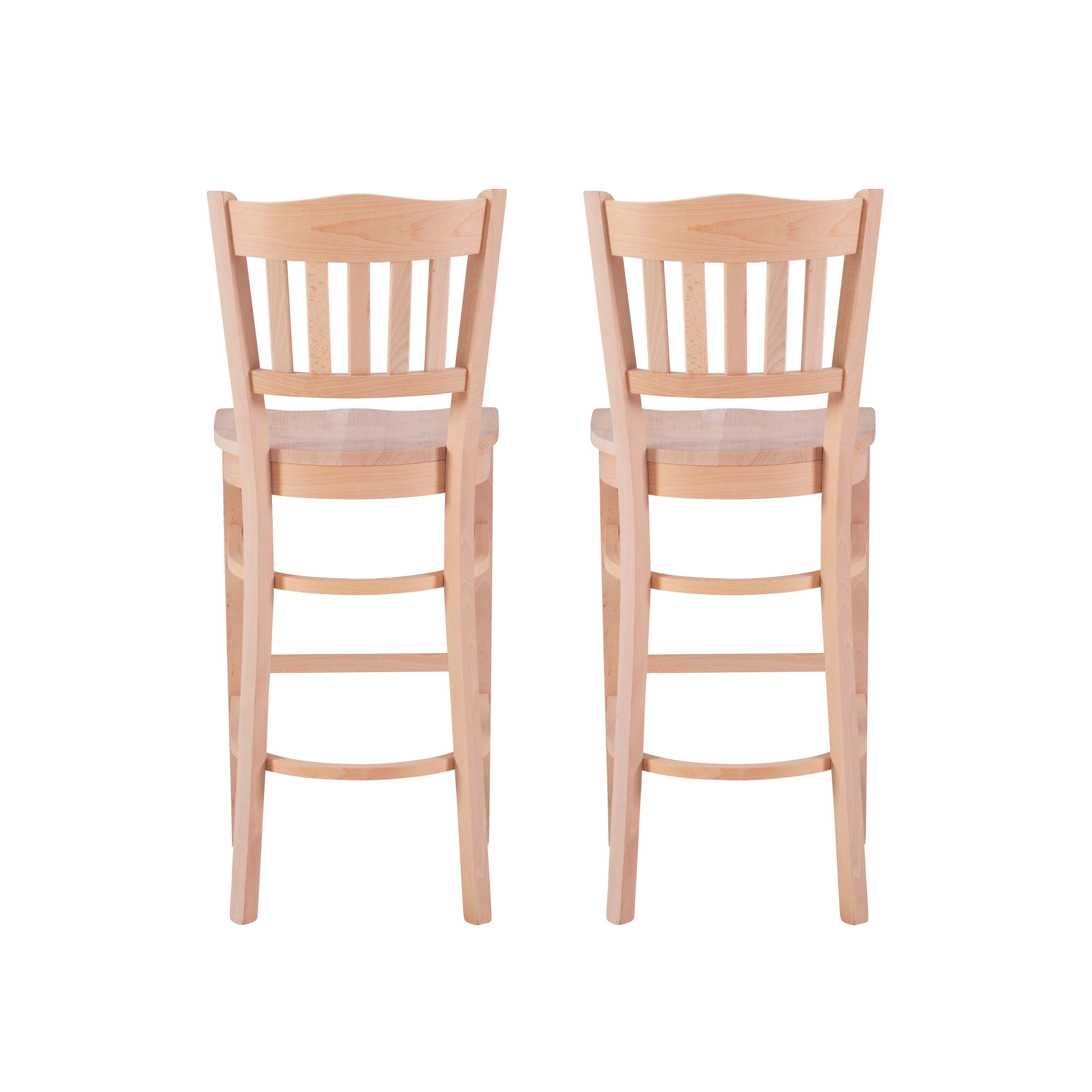Linon Ashfield Bar Stools, 30" Seat Height, Set of 2, Unfinished