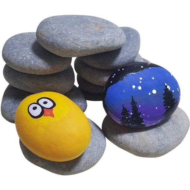 Smooth Crafts Paint Stones, Smooth Round Rocks For Painting