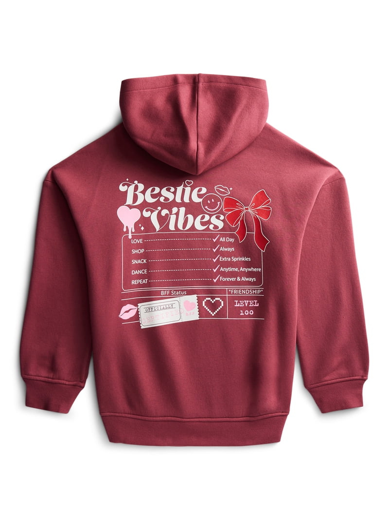 Weekend Academy Girls Graphic Hoodie, Sizes 4-18 - Walmart.com
