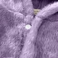 thumbnail image 5 of Gibobby Toddler Boys Girls Kids Hooded Bathrobe,Soft Flannel Loungewear Robe with Adjustable Tie,Cartoon Print,for Toddlers to Kids 2-12 Years Toddler Pajamas,Purple,Size 2-3T, 5 of 5
