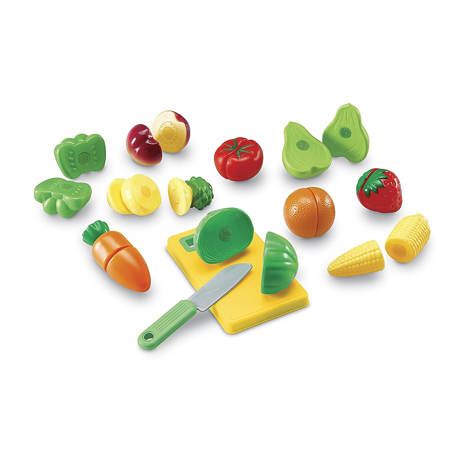 Learning Resources Pretend & Play Sliceable Fruits & Veggies - 23 Pieces, Boys and Girls Ages 3+, Food Play Set, Pretend Food For Toddlers - image 3 of 3