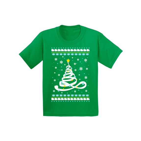 Christmas Tree Shirt for Girls Boys Funny Toilet Paper Tree Merry Xmas Christmas Youth T-Shirt Happy Holidays Tee for Kids Xmas Tree