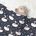 thumbnail image 2 of Pofeuu Swan And Flowers1 Print Puppy Blanket,Dog Blankets,Pet Blanket Cozy Cat Blankets for Indoor Cats, Fuzzy Pet Blanket for Kitten Doggy Dog Blankets-Medium, 2 of 8