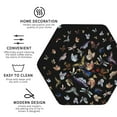 thumbnail image 3 of Honeii Butterfly1 print Leather Coaster Set of 4, ideal for safeguarding your furniture from drinks spills and effortless cleanup-Hexagon, 3 of 6
