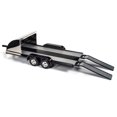 thumbnail image 3 of Four Wheel Open Car Hauler Trailer Black for 1/18 Scale Models by Autoworld, 3 of 4