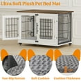 thumbnail image 3 of LainTene Dog Crate Furniture, Dog Kennels for Inside with Pads and Wheels, Heavy Duty Pet House for Small Medium Dogs, White, 3 of 9