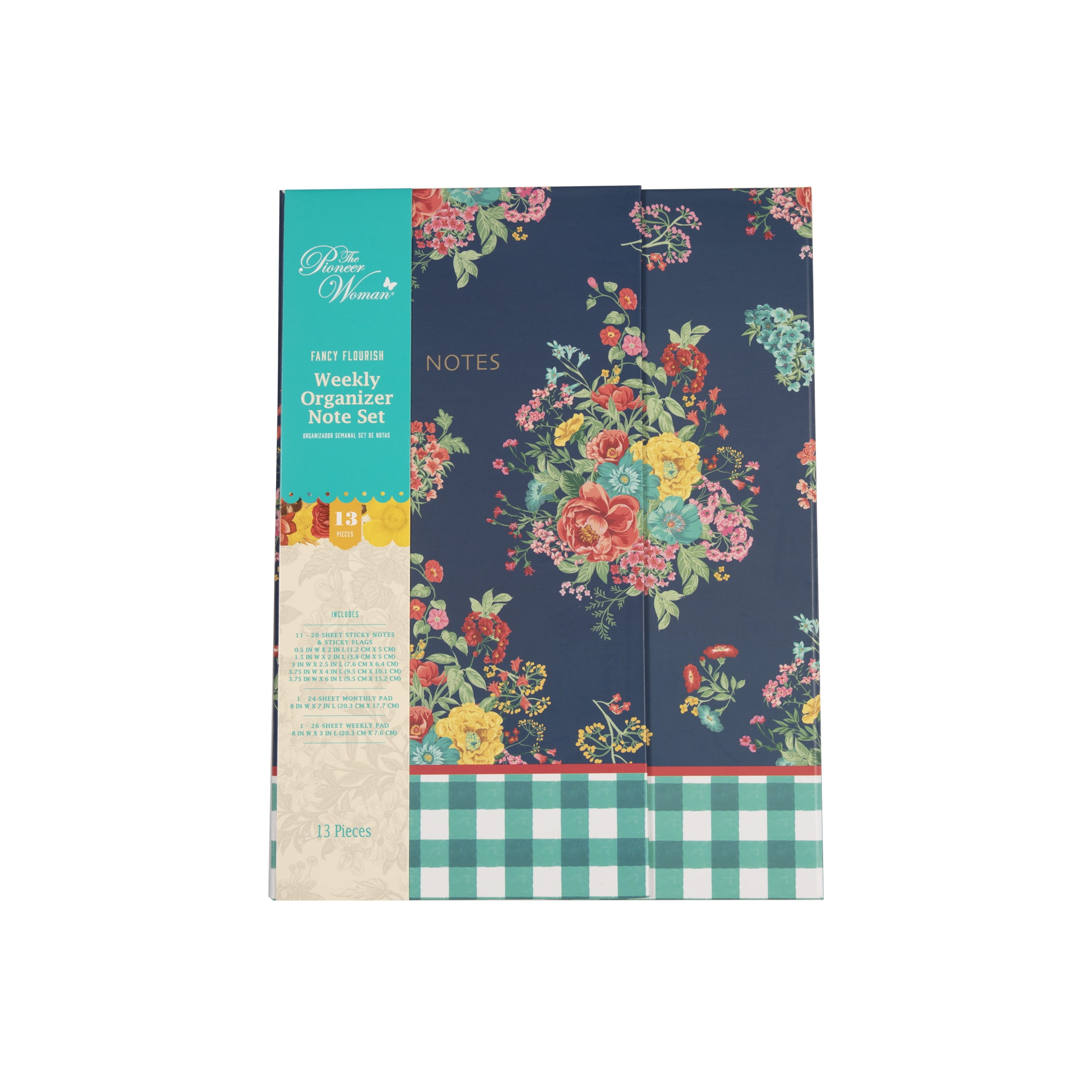 The Pioneer Woman Fancy Flourish 13-Piece Weekly Organizer Note Set