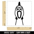 thumbnail image 2 of Screaming Rubber Chicken Head Self-Inking Rubber Stamp Ink Stamper - Purple Ink - Small 1 Inch, 2 of 7