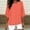 Watermelon Red, variant on Womens Summer Tops under $5! Xqxayjr Women's Tops Spring Summer Crewneck Trendy Blouses 3/4 Length Sleeve Dressy Casual Plus Size Loose Fit T-shirts Outfits Clothes