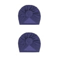 thumbnail image 4 of Minnieouse Hijab interior con nudo de turbante, Cruz étnica, estilo Simple, gorros universales lisos, gorro femenino, adornos para fiesta, azul marino Armada 2piezas Minnieouse CBP379467, 4 of 5