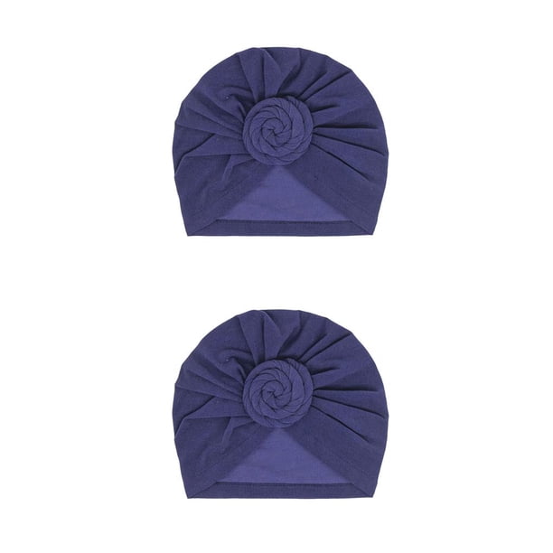 Qarigey Hijab interior con nudo de turbante, Cruz étnica, estilo Simple, gorros universales lisos, gorro femenino, adornos para fiesta, azul marino Armada 2piezas Qarigey CBP379467