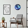 thumbnail image 3 of 16 Inch Blue Earth Wall Clock Glow in the Dark Silent Wall Clocks Battery Operated, 3 of 7