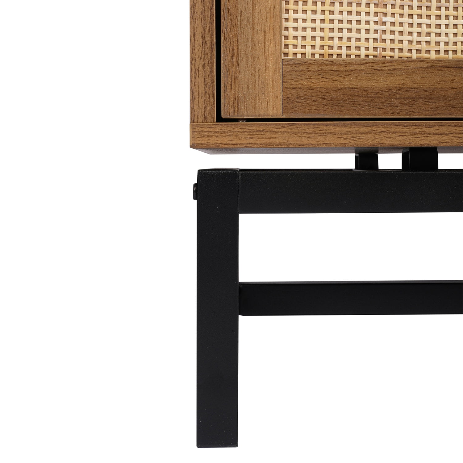 Kadyn Accent Storage Cabinet, Floor Storage Cabinet with 2 doors and 1 Adjustable Inner Shelves, Kitchen Storage Cabinet for Living Room, Walnut Kadyn Accent Storage Cabinet, Floor Storage Cabinet with 2 doors and 1 Adjustable Inner Shelves, Kitchen Storage Cabinet for Living Room, Walnut