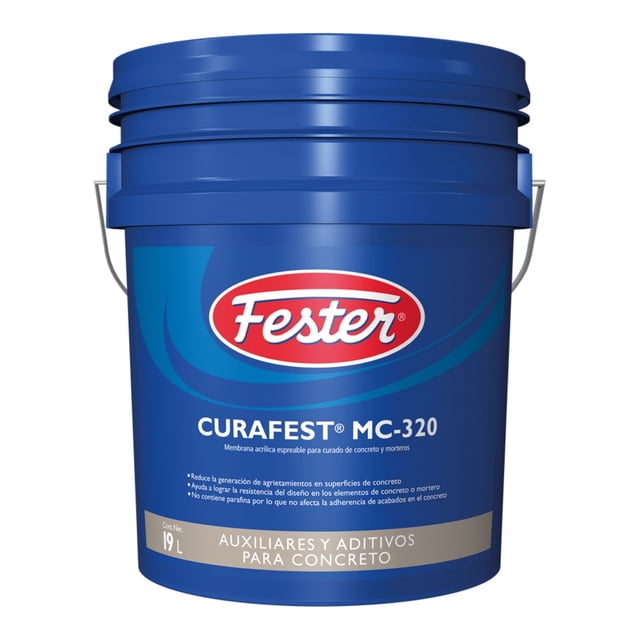 Membrana Acrílica Espreable para Curado de Concreto y Mortero Fester Curafest MC-320 19 L