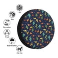 thumbnail image 4 of Fuzoiu Shells and Seaweed Print Universal Spare Tire Cover with Buckle Strap, Waterproof Wheel Covers for Jeep, Trailer, RV, Truck and All Car-15 inch, 4 of 6
