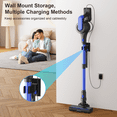 thumbnail image 4 of Maircle Stick Vacuum Cleaner, Cordless Vacuum 55Mins Runtime, Lightweight for Hard Floor Carpet Pet Hair, 4 of 10