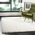 thumbnail image 2 of SAFAVIEH Royal Hartley Solid Plush Shag Area Rug, Ivory, 4' x 6', 2 of 5