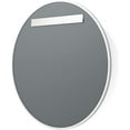 thumbnail image 5 of Better Bevel 36” x 36” White Rubber Framed Mirror | Round Bathroom Wall Mirror, 5 of 14