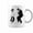 Black, variant on Retro Frankenstein Monster And Bride Dancing Halloween Coffee Mugs