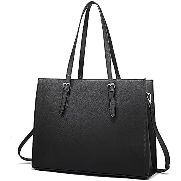 Women Handbag Tote Bag 15.6 Inch Ladies Leather Shoulder Bag Laptop Handbags Designer Office Shoulder Bag for Work School Business Shopping Walmart