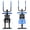 Blue, variant on CZBZ 2-in-1 Stair Stepper & Ab Workout Machine, Foldable Full-Body Cardio Climber with Silent Rollers, Adjustable Home Exercise Equipment for Core, Glutes, Legs & Arms, Heavy-Duty 300LBS Capacity