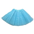 thumbnail image 2 of Vibrex Women's Skirt Women's Star Sequin Mesh Skirt Women's Tutu Skirt Women's Ballet Skirt Perfect For Dancing,Dating,Dinners,Travel And Vacations_Light Blue_Free Size, 2 of 3