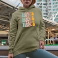 thumbnail image 2 of Hope with Flowers, Groovy Retro Wavy Text Merch Gift, Sand Hooded Sweatshirt or Hoodie, Medium, 2 of 5