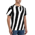 thumbnail image 5 of Rocae Zebra for Men's Moisture-Wicking Crew Tee - T-Shirt for Sports, Outdoor Activities, and Casual WearXX-Large, 5 of 9