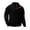 Black, variant on ZKCCNUK Autumn And Winter New Product Color-blocking Stand Collar Corduroy Head Cover No Hat Sweater Everyday Men's Long-sleeved Sweater