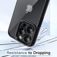 thumbnail image 4 of JETech Case for iPhone 15 Pro Max 6.7-Inch, Shockproof Phone Bumper Cover, Solid Color Matte TPU Frame, Anti-Scratch Clear Back (Black Titanium), 4 of 6