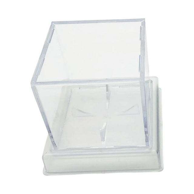 Caja de Almacenamiento a Prueba de Polvo Shamjiam Vitrina de Béisbol Acrílico Claro
