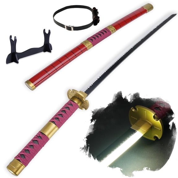 LED Light Roronoa Zoro Sword Sandai Kitetsu with Belt and Holder