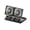 Black, variant on USB/Solar Powered Effective Airflows Fan Ventilator Air Circulation Eliminates Odors Cooling and Heat Dissipation Solar Car Ventilation Fan, double heads Black