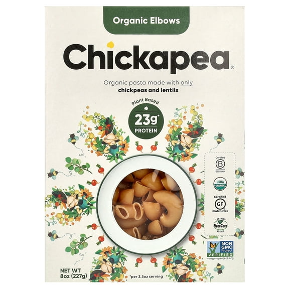 Chickapea Pasta - Pasta Elbows - Case Of 6-8 Oz