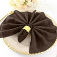 thumbnail image 4 of BalsaCircle 10 Pieces 20" Chocolate Brown Polyester Napkins Wedding Kitchen, 4 of 8