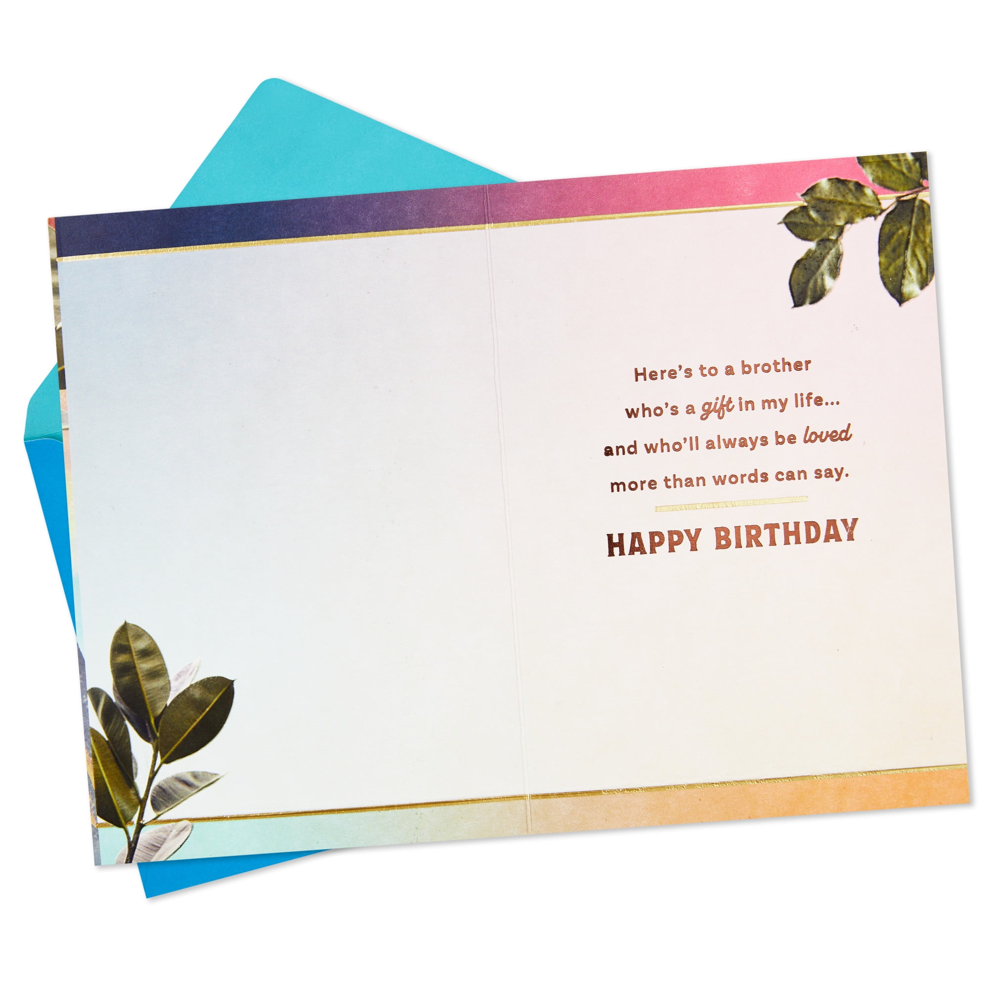 Hallmark Birthday Card (Here's to a Brother Who's Loved So Much)