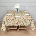 thumbnail image 3 of Pioneer Flower Floral Print Pattern Square Tablecloth, Waterproof Wipeable Spillproof Washable Table Cover for Home Kitchen Party Decor, 60"x60", 3 of 6