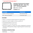 thumbnail image 2 of Automatic Transmission Pan Gasket - Compatible with 1955 - 1962, 1972, 1977 - 1979 Ford Thunderbird 1956 1957 1958 1959 1960 1961 1978, 2 of 2
