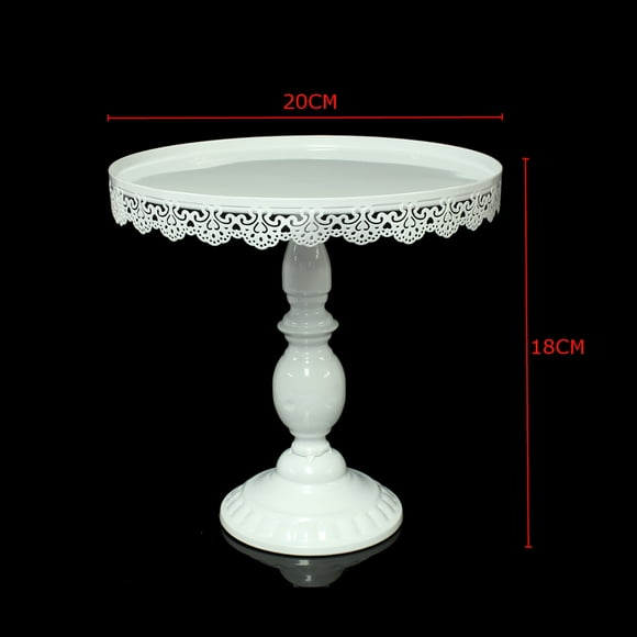Support à Gâteau et à Cupcakes, Porte-Desserts, Présentoir sur Piédestal Rond en Métal pour Mariage, Gâteau, Fête, Fruits, Dessert et Cupcakes