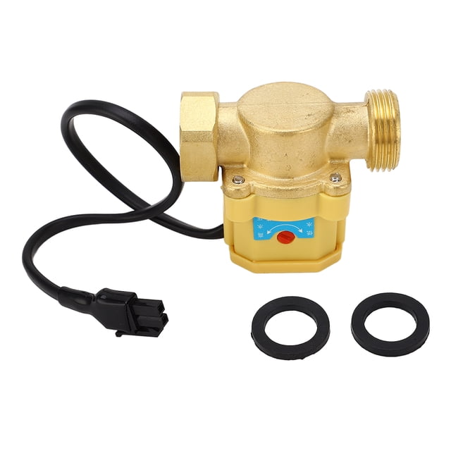 Interruptor de bomba elevadora de presión de agua G3/4 a G3/4, controlador electrónico de flujo de agua de latón, interruptor de protección contra escasez para el hogar