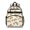 School Bus and, variant on Alien and Rocket White Pattern Backpack for School, Cute School Bag with Adjustable Shoulder Straps and Padded Back, 15.25"x11.5"x5.25"