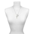 thumbnail image 2 of Delight Jewelry Stainless Steel Jeremiah 29:11 - I Have Plans for You Engraved Cross - She is Clothed in Stength and Dignity Charm Necklace, 20"+3", 2 of 4