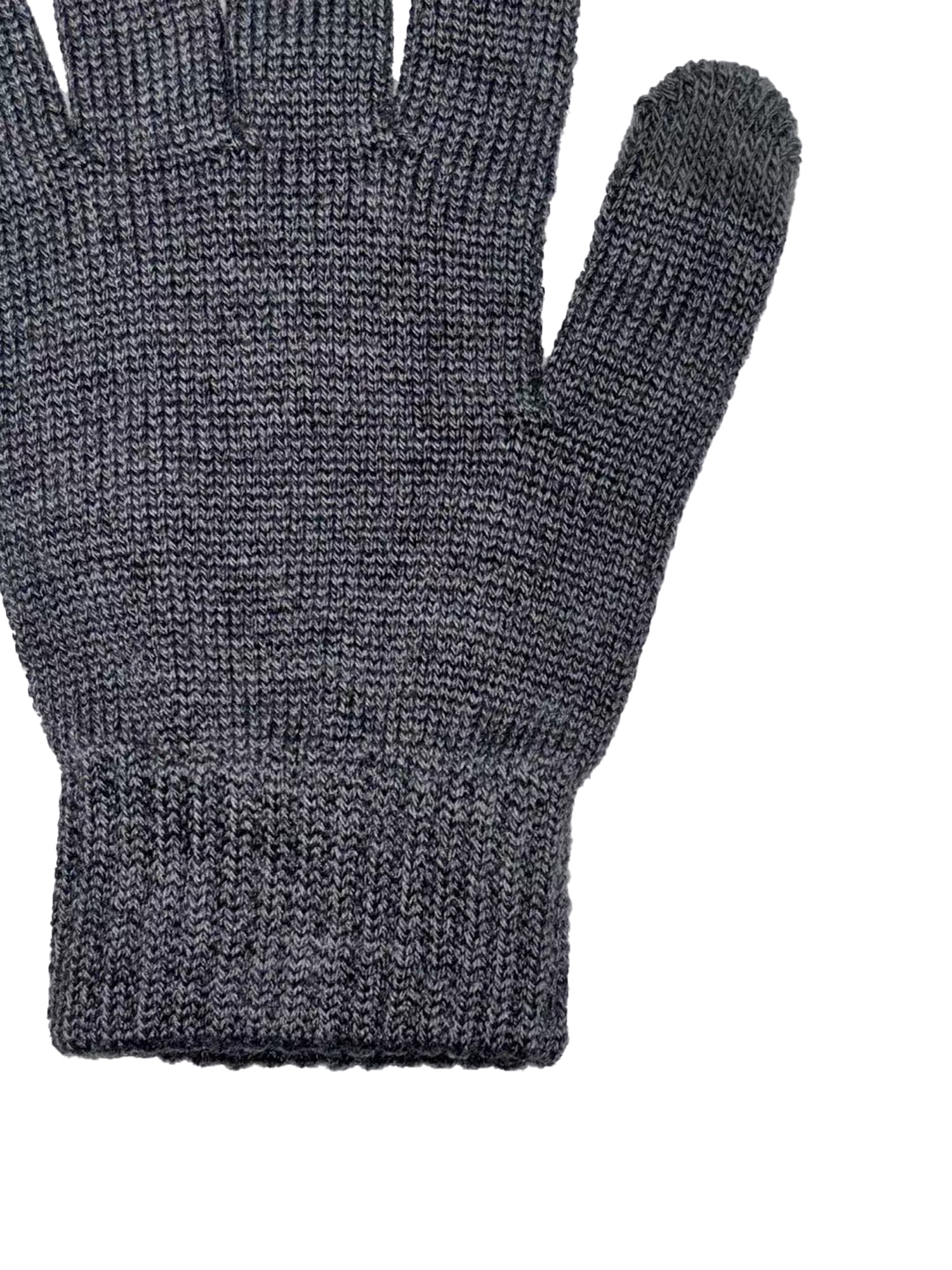 George Men's Knit Touch Glove,Charcoal Grey Heather