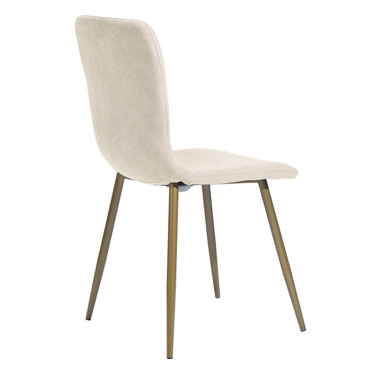 HouseInBox Scandinavian Fabric Dining Chairs Set of 4 Beige