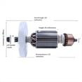 thumbnail image 3 of Anclaje de Armadura de 7 Dientes, CA 220 V-240 V, Repuesto para Martillo Rotativo Eléctrico HM0810, 3 of 5