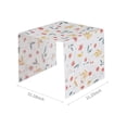 thumbnail image 3 of Fashionable Multicolor PEVA Dustproof Cover with 3 Side Organizer Pockets - 130x54cm Protective Decor for Refrigerator, Washing Machine, Microwave Oven & Oven - Durable, Waterproof Home/Office/Hotel, 3 of 7