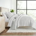 thumbnail image 6 of All Season Ultra Soft Comforter Set Lightweight Bedding in Vintage Magnolia Floral Stripe for Full/Queen Size by Comfort Canopy, 6 of 14
