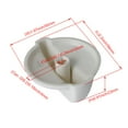 thumbnail image 3 of BQLZR Oven Range Burner Replacement Part Knob White Plastic WB03T10282, 3 of 5